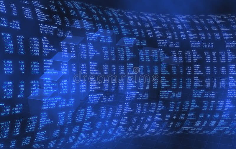 Stock market background royalty free illustration