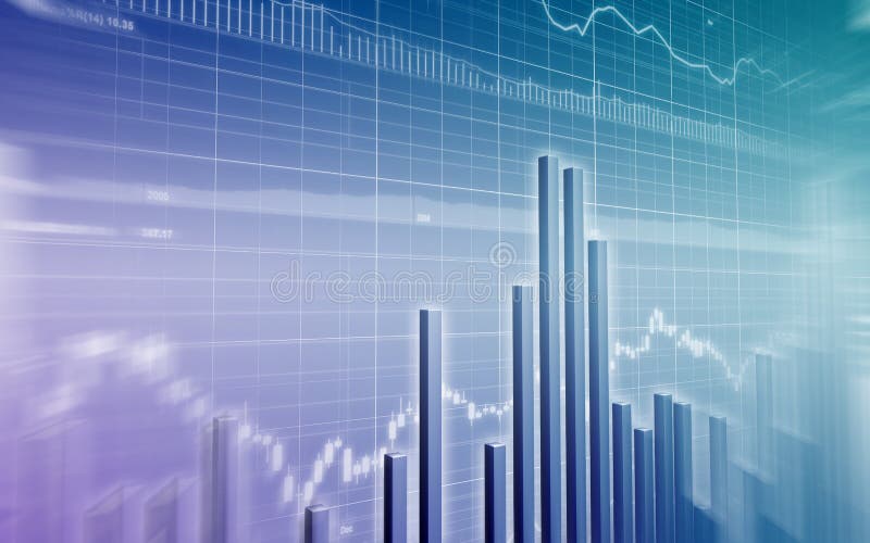 Stock Market Chart royalty free illustration