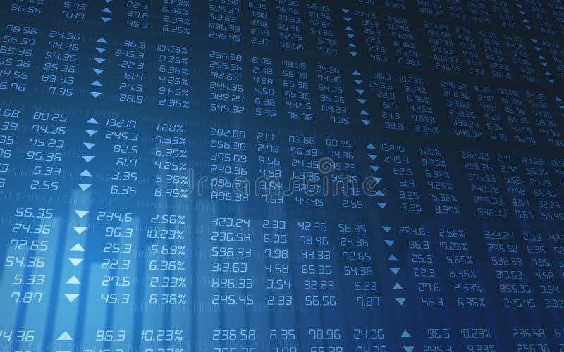 Stock market chart stock illustration