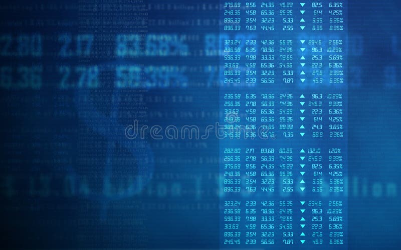 Stock market chart royalty free illustration