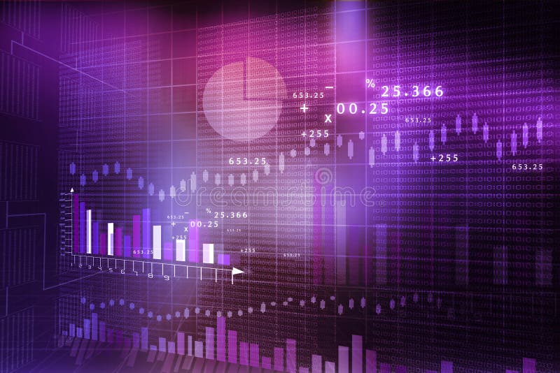 Stock Market Chart vector illustration