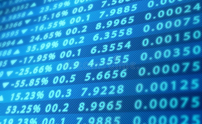 Stock Market Data Screen stock illustration