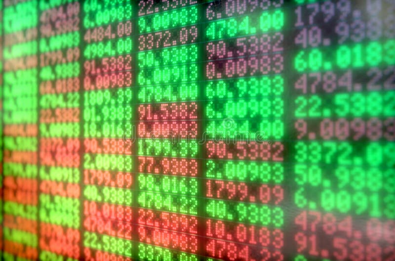 Stock Market Digital Board stock image. Image of finance 64987709