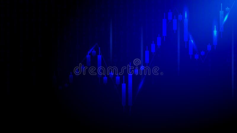 Stock Market or Forex Trading Candlestick Graph in Graphic Design ...