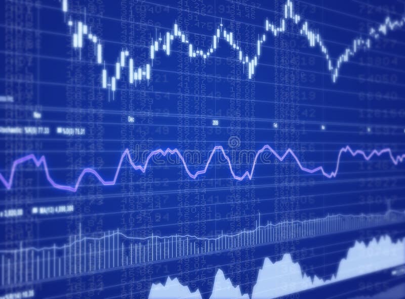 Stock Market Graph stock illustration