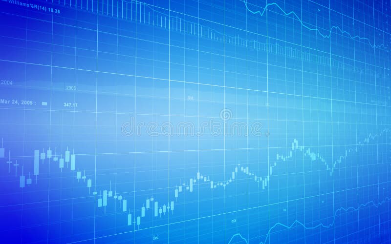 Stock market graph vector illustration