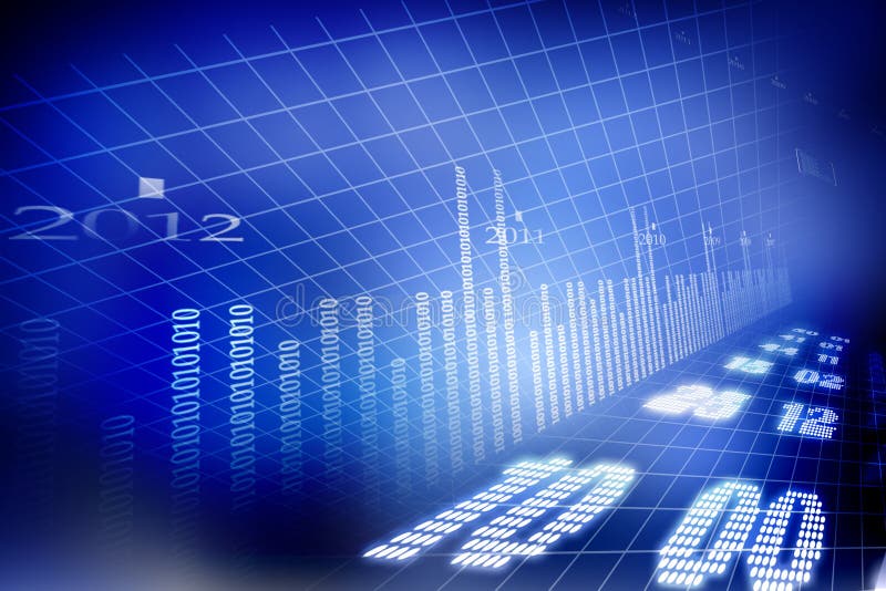 Stock Market Graph royalty free illustration