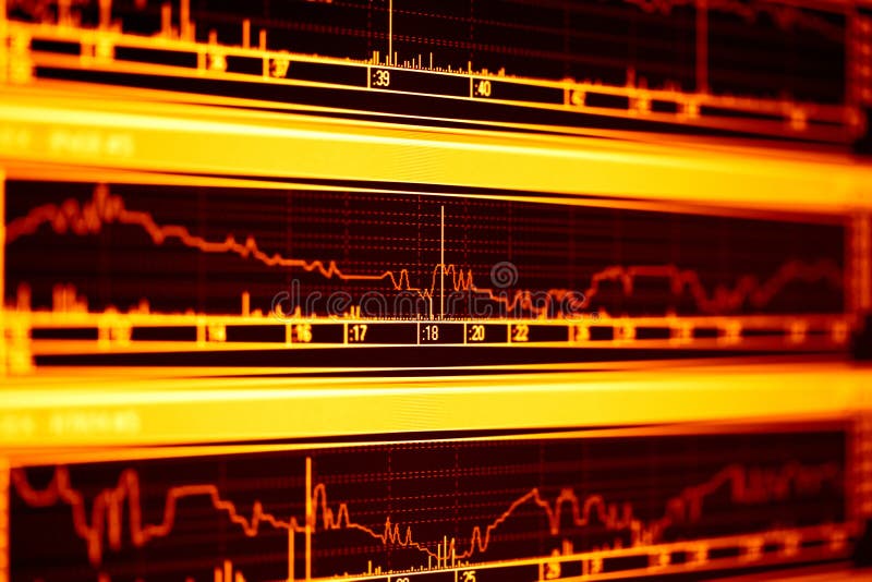 Close-up of stock market graphs on lcd screen. Diagram marketing research concept stock images, royalty-free photos and pictures