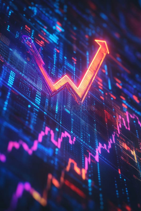 professional illustration showing raw sales data transforming into colorful visual charts with upward trend arrows