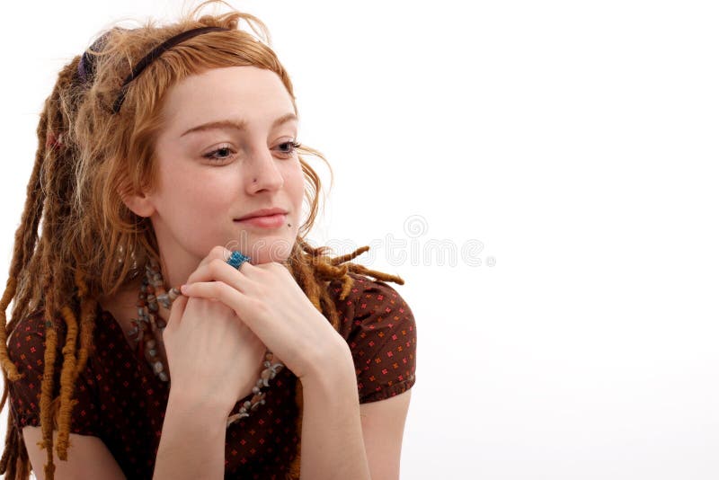 Stock photo of a young pretty woman