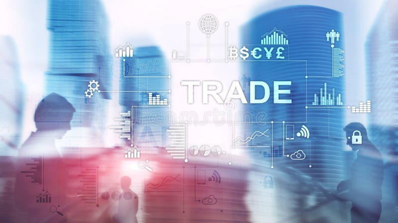 Stock trading candlestick chart and diagrams on blurred office center backgroun royalty free stock image Stock trading candlestick chart and diagrams on blurred office center backgroun royalty free stock image