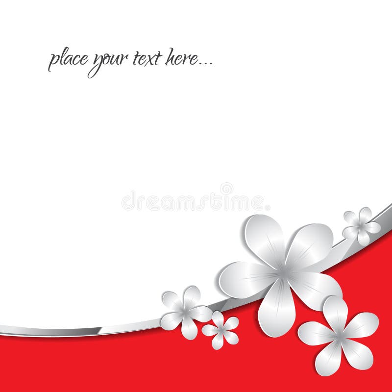 Stock Vector Abstract Red 3d Paper Flower Pattern Background Stock Vector -  Illustration of petal, card: 68939930