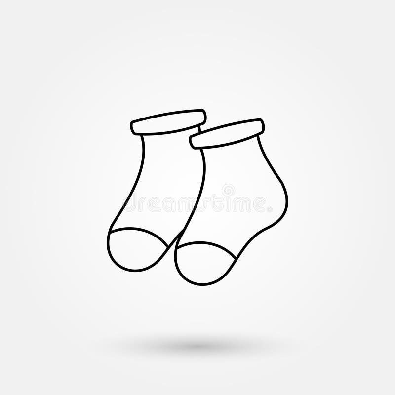 Stock vector baby socks stock vector. Illustration of vector - 128252178