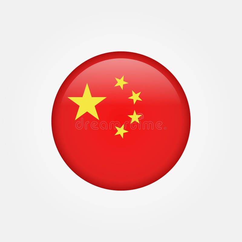 Stock vector china flag icon 5