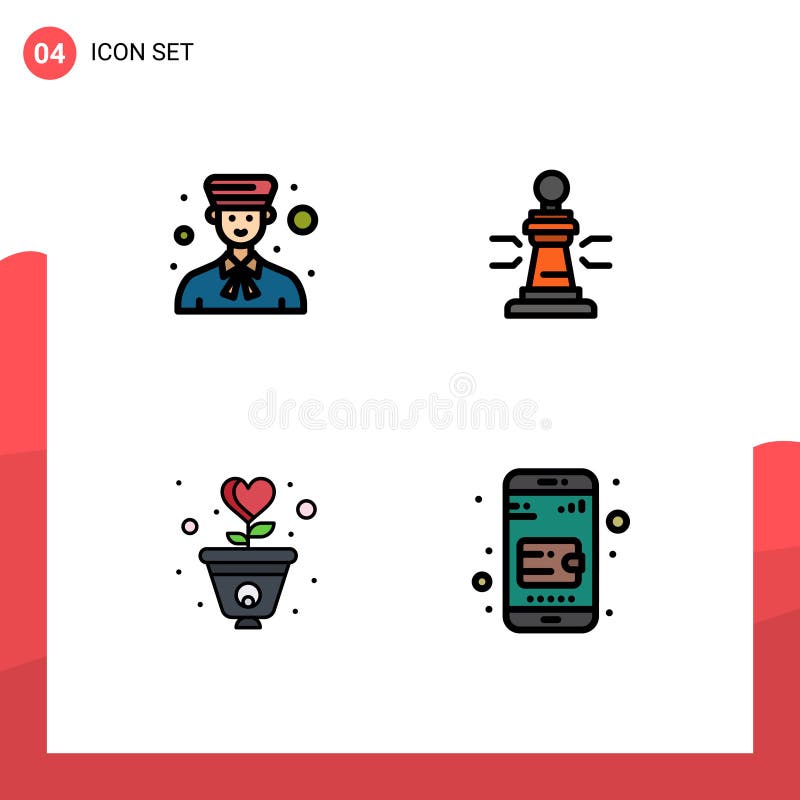 Avatar Vector Market Fill icon