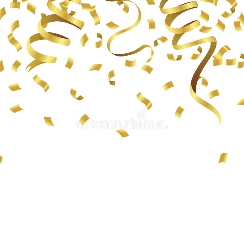 Stock vector illustration defocused gold confetti isolated on a stock illustration Stock vector illustration defocused gold confetti isolated on a stock illustration