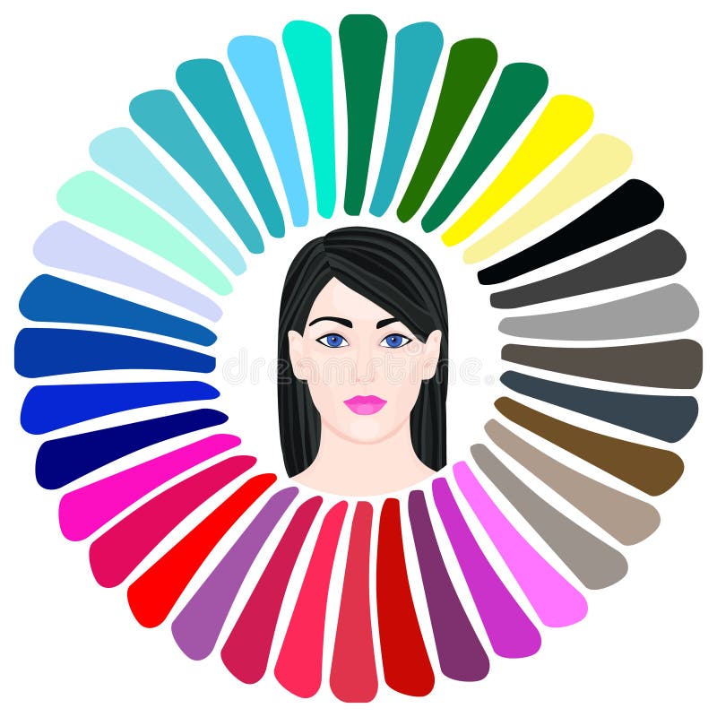 Stock Winter Type of Female Appearance Stock Vector - Illustration of ...