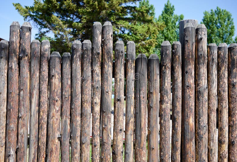 Stockade Fence stock photo. Image of pattern, stockade 21733470