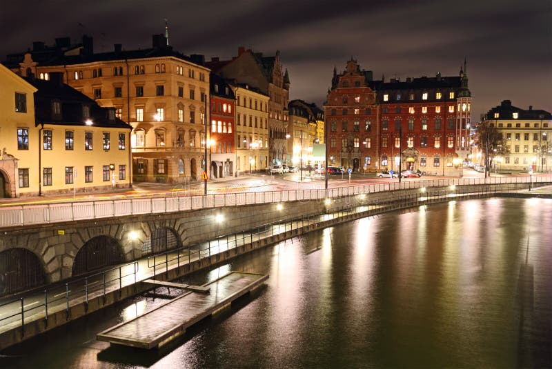 Stockholm at night