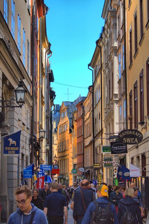 Urban scenic of Gamla Stan in Stockholm stock photos Urban scenic of Gamla Stan in Stockholm stock photos
