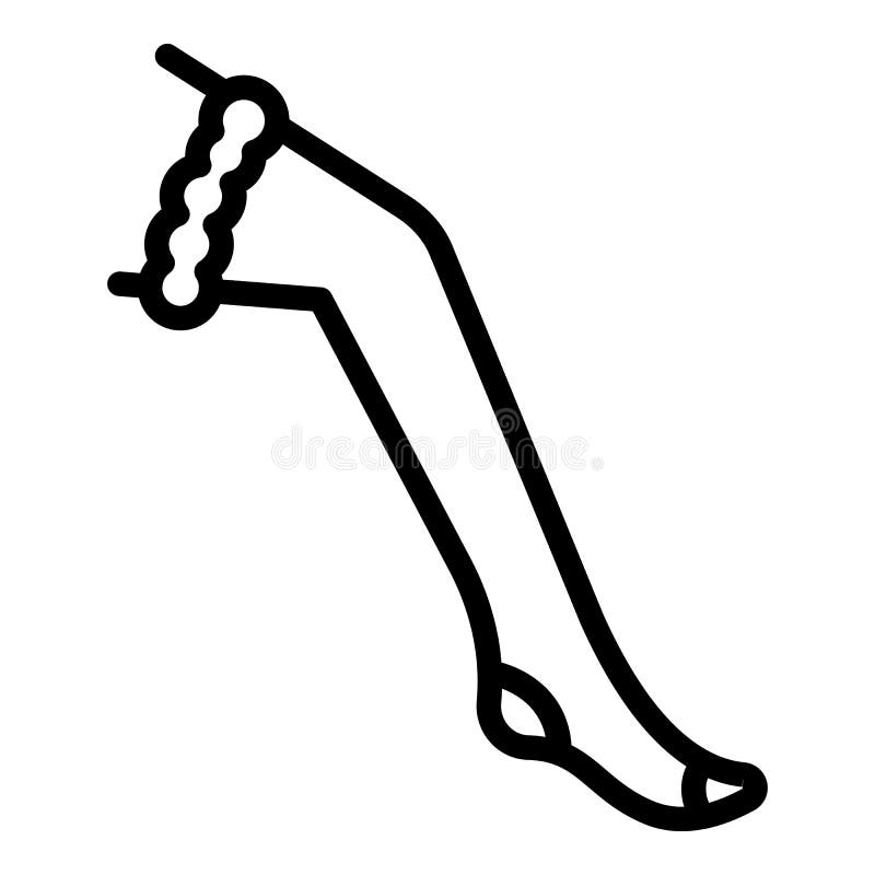 Stockings Icon Outline Vector. Compression Leg Stock Vector ...
