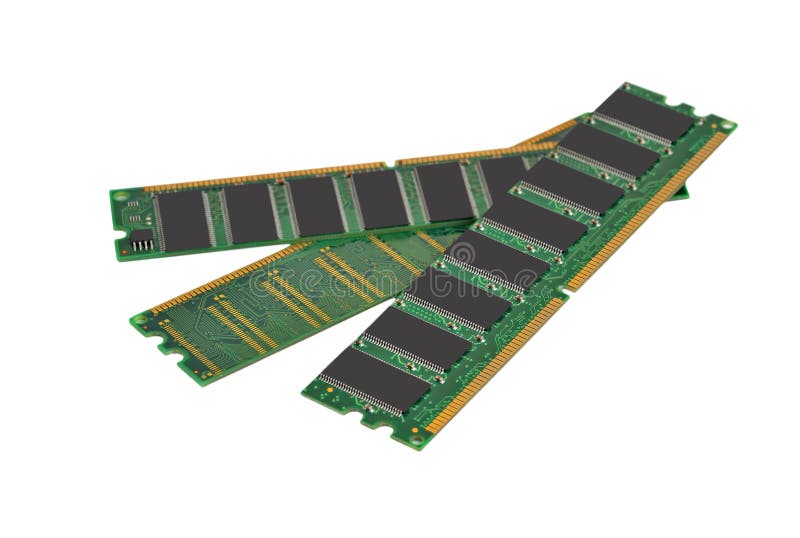 Stick of computer random access memory (RAM). Stick of computer random access memory (RAM)