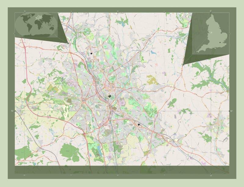 Stoke On Trent England Great Britain Osm Major Cities Stock