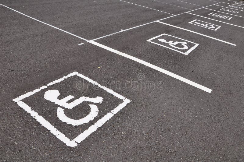 Wheel chair symbol with asphalt road. Wheel chair symbol with asphalt road