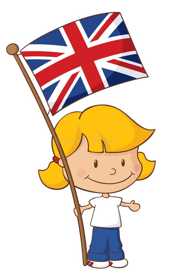 Stolt att vara brittisk flicka stock illustrationer Stolt att vara brittisk flicka stock illustrationer