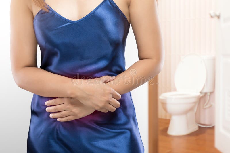 Stomach pain, Food poisoning, Dyspepsia Negative human emotion expression reaction health issues problems isolate on white background, Beautiful girl woman with body problem concept. Girl peeing stock images, royalty-free photos and pictures