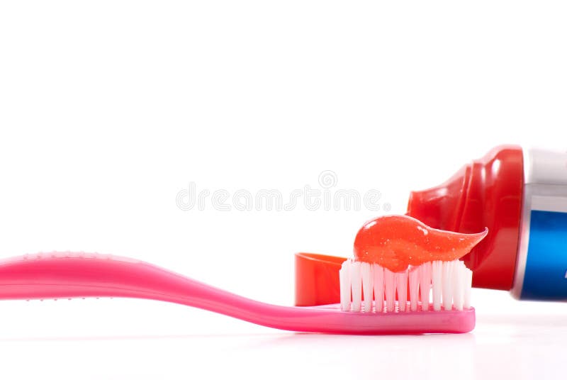Dental Hygiene Background Concept With Toothbrush And Toothpaste. Dental Hygiene Background Concept With Toothbrush And Toothpaste