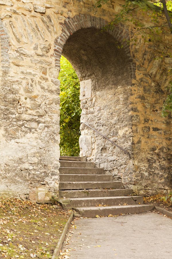 Stone Arch In Prague Park