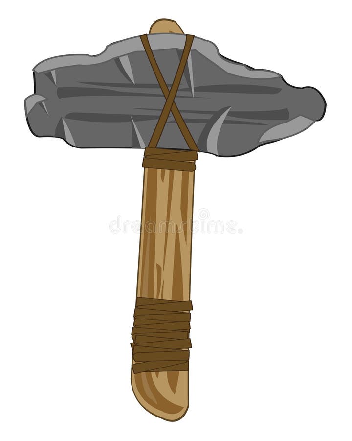 Axe, Stone Age, Hatchet, Weapon, Hammer Icon. Element Of History Color