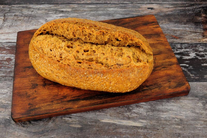 Stone Baked Rye Bread Sourdough Bloomer Loaf Stock Photo Image of
