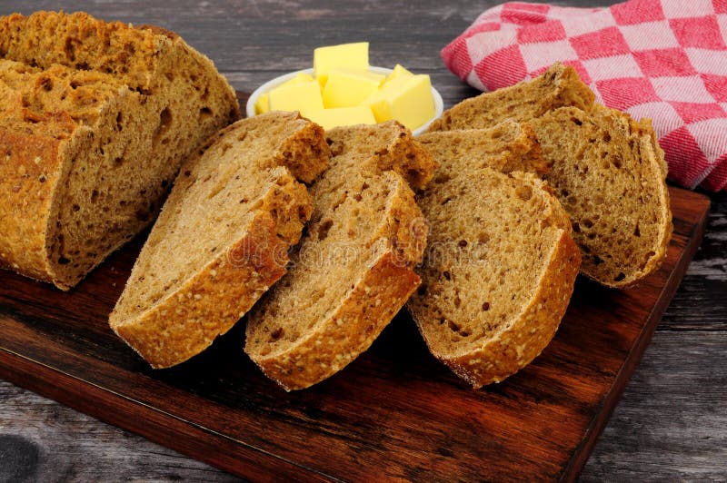 Stone Baked Rye Bread Sourdough Bloomer Loaf Stock Image Image of