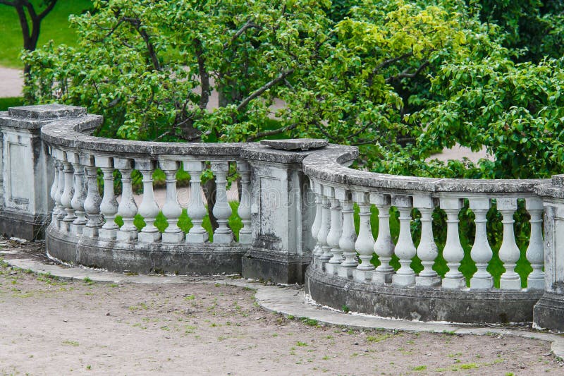 Stone balustrade fence