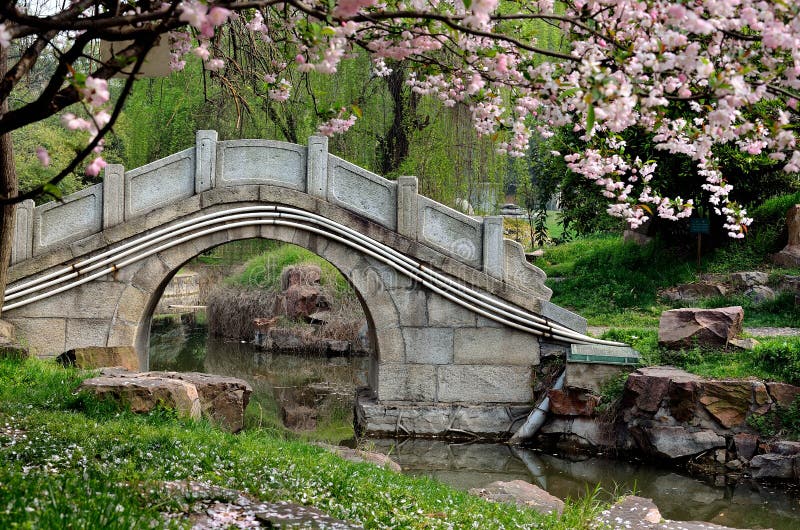 Stone bridge stock image. Image of green, park, garden - 29949305
