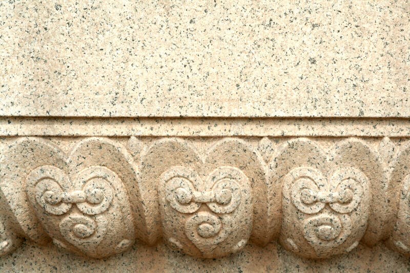 Stone carved pattern