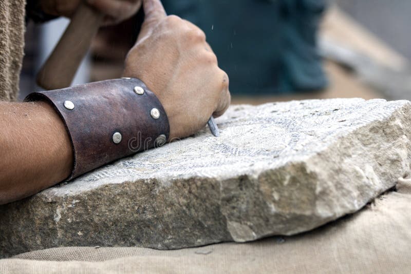 Piedra tallado reconstrucción de piedra  