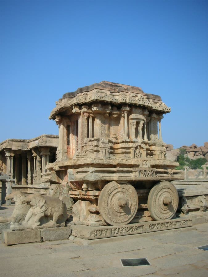 Stone Chariot in Hampi stock image. Image of sculpted - 27652335