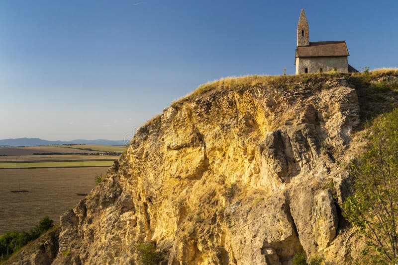 Stone church of Drazovce near Nitra, Slovakia, Europe