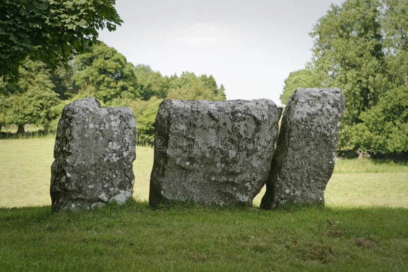 Several large stone monoliths from an ancient Celtic stone circle near the village of Cong in Ireland. Ancient pagan celtic images stock images, royalty-free photos and pictures