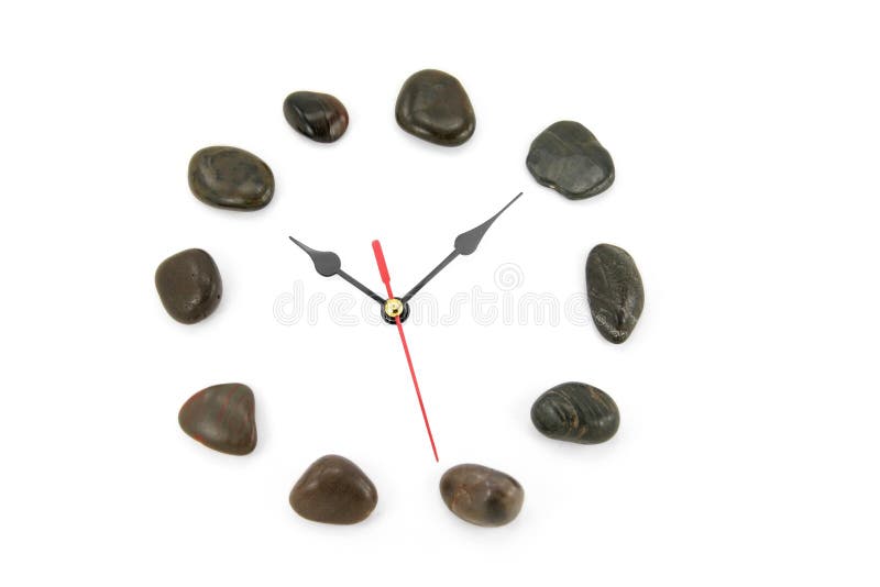 Stone clockface royalty free stock photos