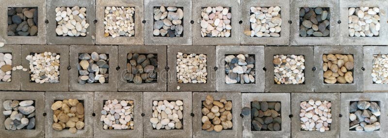 Stone in concrete block background. stock photos Stone in concrete block background. stock photos