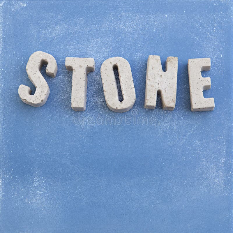 STONE concrete letters stock photo. Image of gray, rock - 45345076