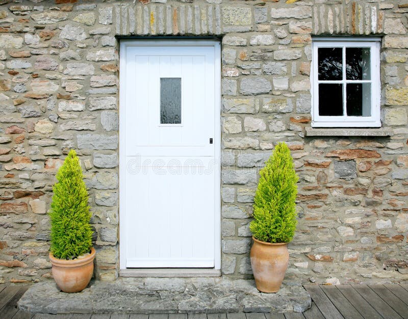 Stone cottage door