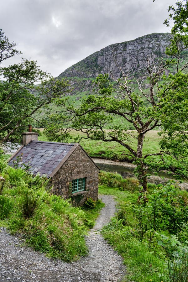 Stone Cottage in the Irish Mountains