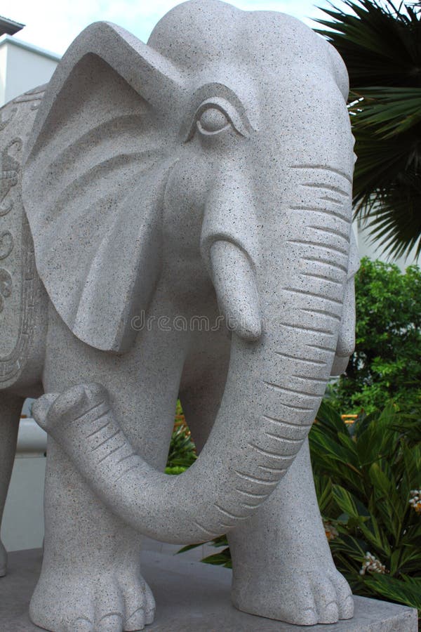 Stone elephant statue stock photo. Image of shape, culture 14770726
