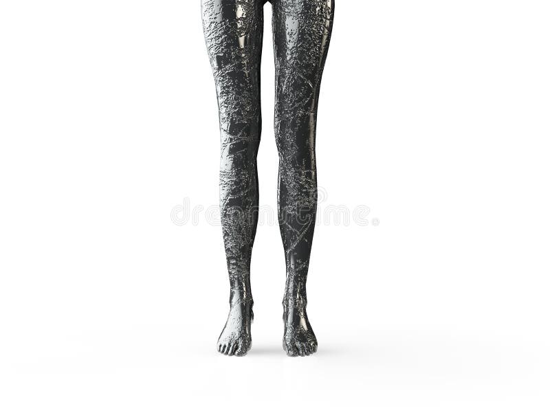 Stone feet 3d rendered illustration of the human foot vector illustration Stone feet 3d rendered illustration of the human foot vector illustration
