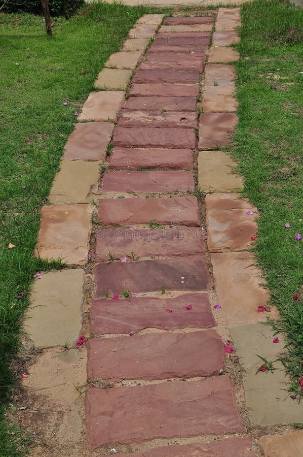 Stone floor walk way